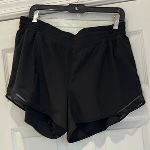 Lululemon Black 4” high rise Shorts